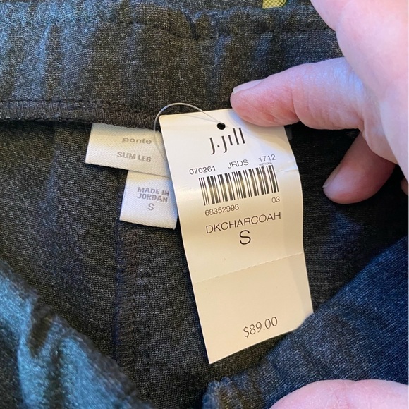 NWT J Jill pull on pants in charcoal gray. These are high-quality slacks. - Picture 4 of 5